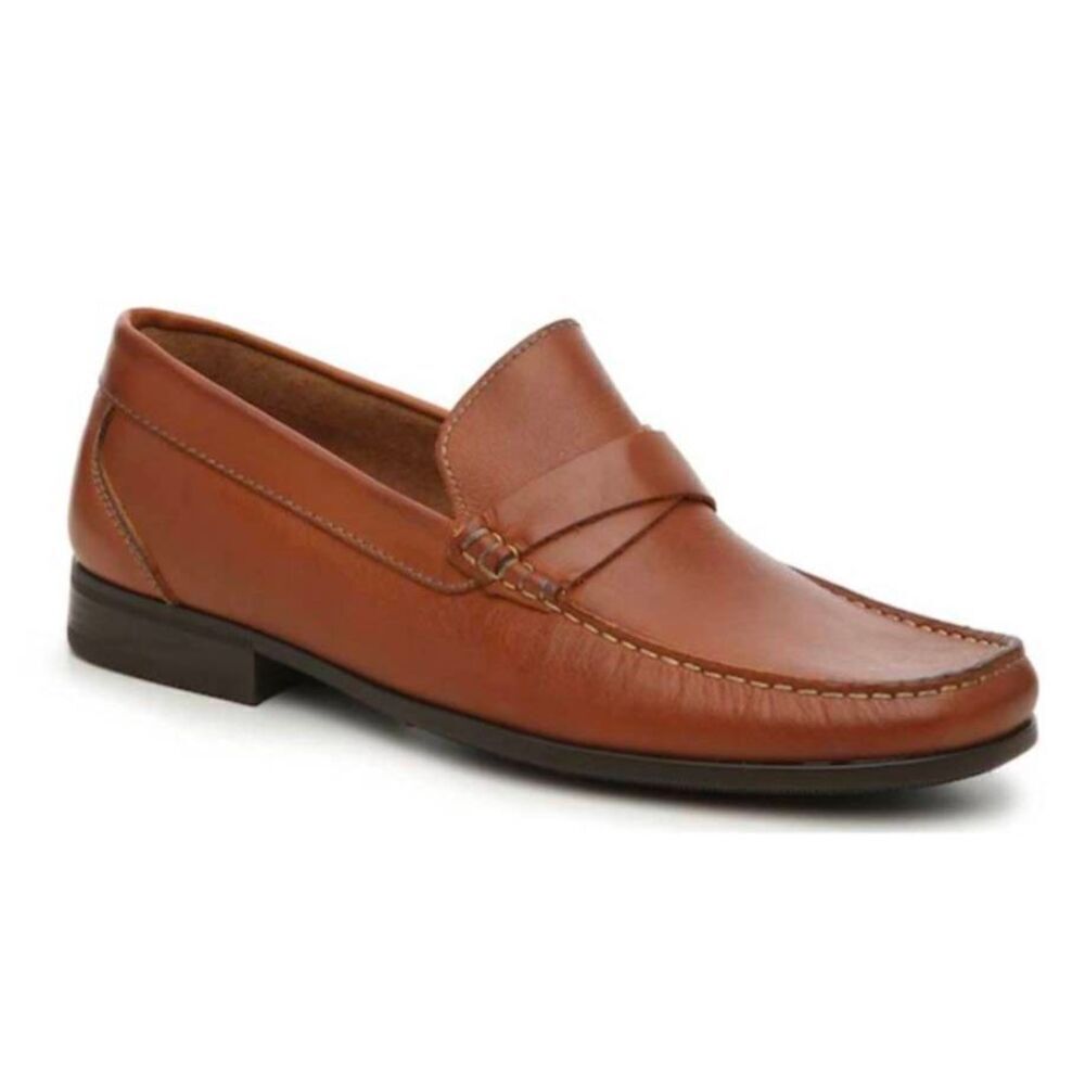 SANDRO MOSCOLONI Diego Brown Leather Loafer Size 11D